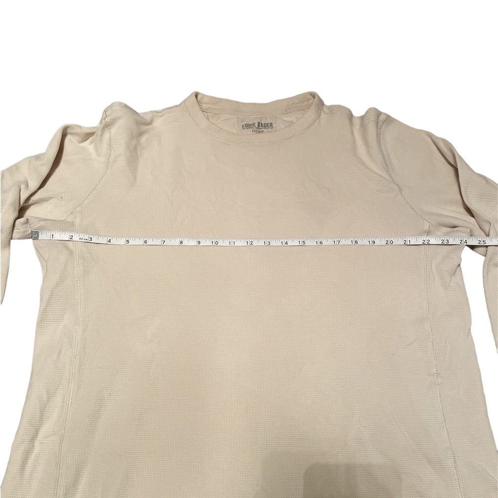 Eddie Bauer Ivory Thermal Shirt size XL GUC